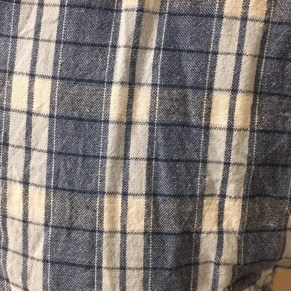 VTG 90s Arizona Jeans Short Sleeve Blue Plaid Shirt, S - Picture 6 of 7